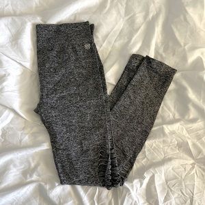 Forever 21 Heather Grey Leggings with Side Slits